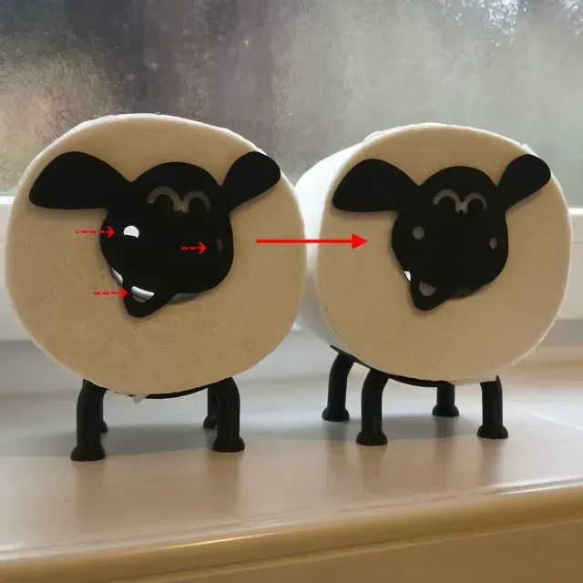 Ultimate Sheep Toilet Paper Holder: Timmy Colorchange for K1