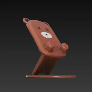 Soporte para celular de oso kawaii