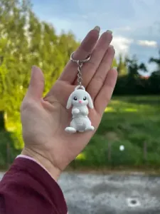 Bunny Keychain – Articulated Flexi Cute Rabbit Toy