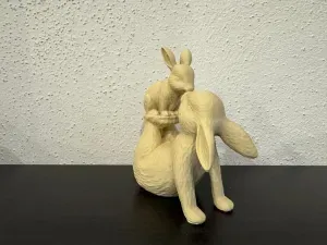 Easter Decoration Bunny with Baby