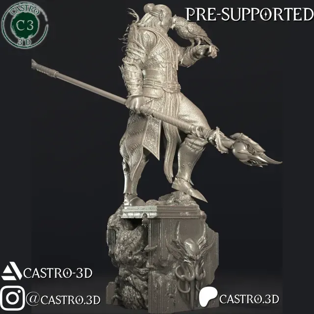 Halsin - BG3 Miniature Collection 3D print model — Фото 5 из 9