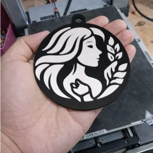 keychain the zodiac virgo