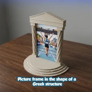 Picture frame in the shape of a Greek structure - Parts