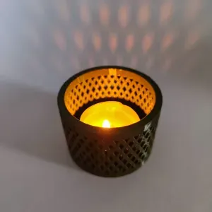 Classic Diamond Mesh Tealight Holder | Decor