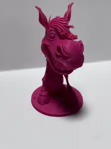 Cartoon donkey bust