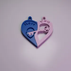 HEART LOCK AND KEY CHAIN