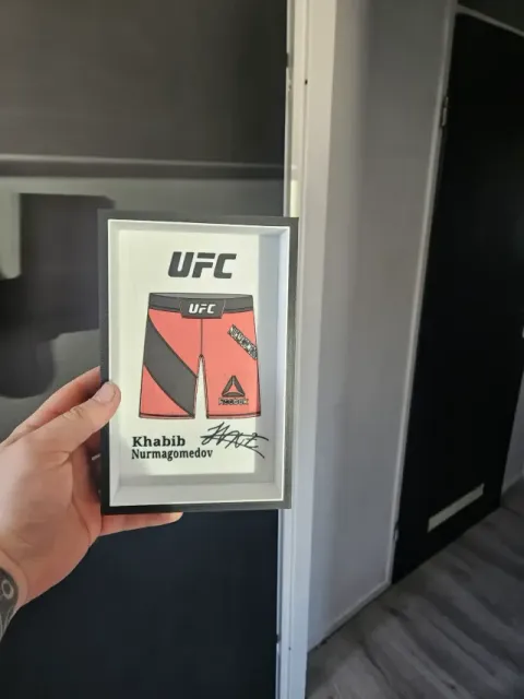 UFC - Khabib Nurmagomedov shorts display