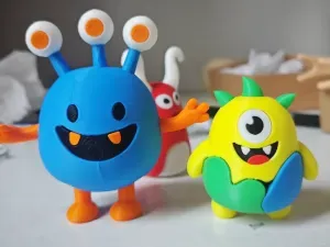 Dopamine Little Monster - Blue Tri-Eye Toot-Toot