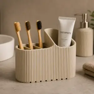Ribbed Bathroom Organizer 1