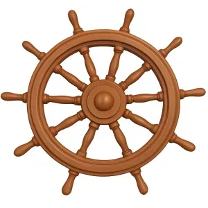 a Wooden Rudder, a Rudder for a ship.  Steering Wheel