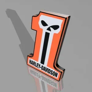 Harley Davidson #1 LED LIGHTBOX – Ride in Style!