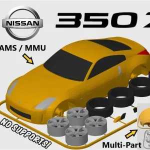 Nissan 350Z Kit Card (1:24 scale)