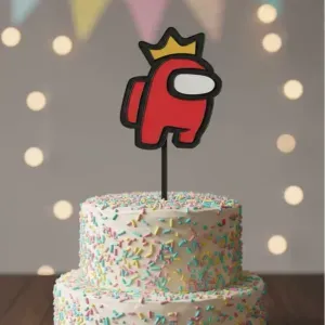 Cake Topper Among Us King