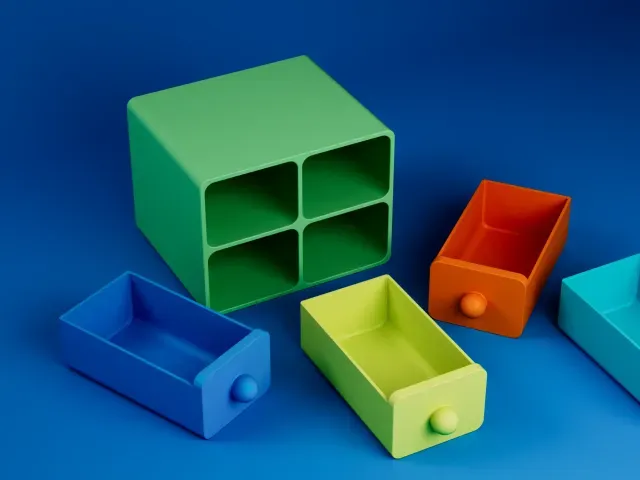 Kids Modular House Storage Drawers | Square & Triangle — Image 4 of 9