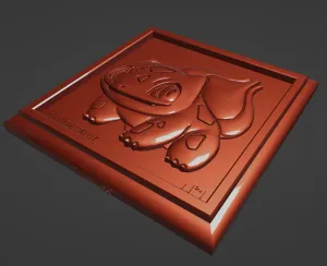 Bulbasaur Bas-Relief / Pokemon