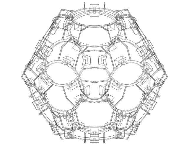 Wireframe Shape Geometric Companion Dodecahedron — Image 8 of 9