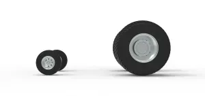 Wheel set of Pro Stock Pulling Tractor Version 3 Scale 1:25