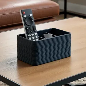 Ribbed Design Remote Control Holder – Design Remote Caddy
