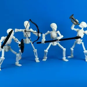 Poseable Skeleton Army