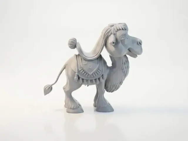Cute Camel Figurine Chibi Animal 3D Printable — Image 2 of 4