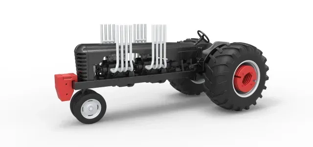 Vintage Small block Pulling tractor Version 3 Scale 1:25 — Image 2 of 9