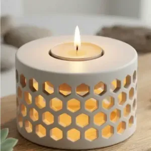 Modern Honeycomb Votive Tealight - Simple CAD Design