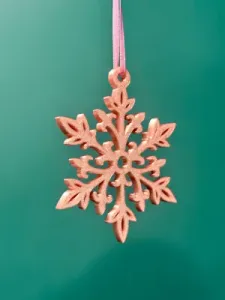 Snowflake Christmas tree ornament
