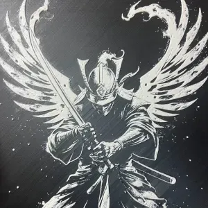 Samuraiwings Hueforge 200x200 Black & white