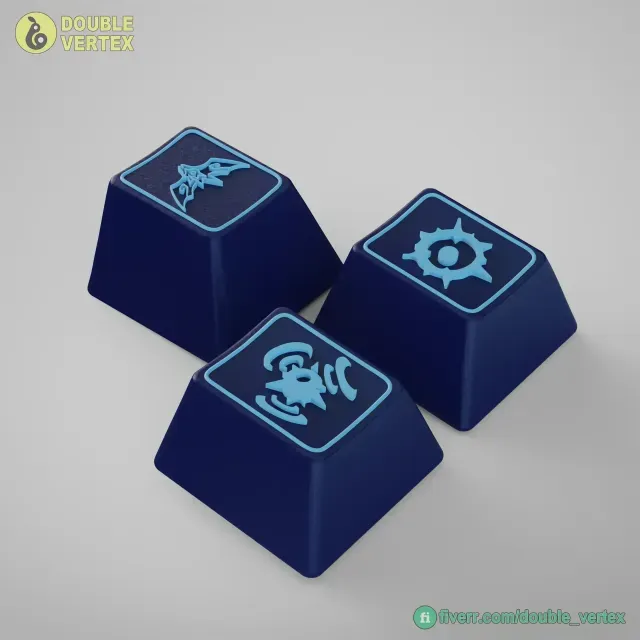 Genshin Impact Ororon Keycaps – OEM Profile STL Files — Image 5 of 9