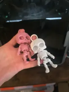Mini Skeleton Keychain