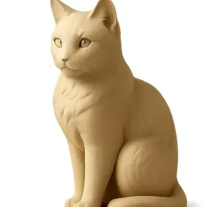 cat 3d printable figure