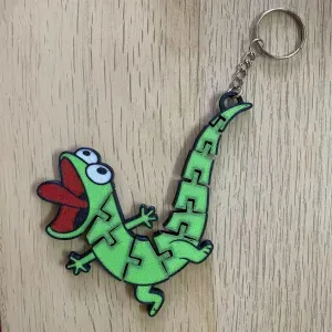 Articulated Lizard Keychain Tom