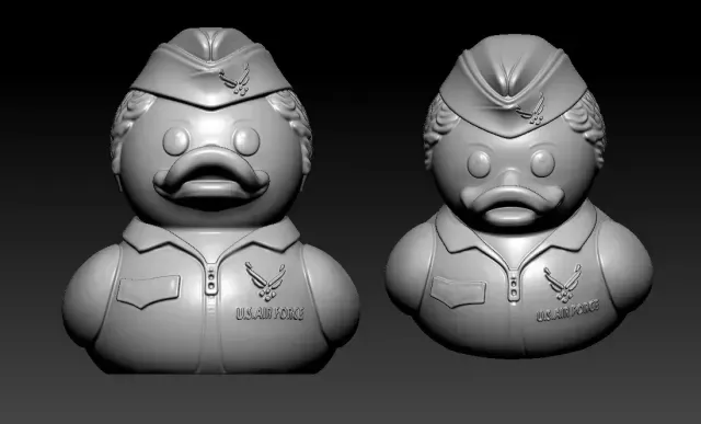 Rubber Duck - United States Air Force Statue - 3D Print — Фото 3 из 5