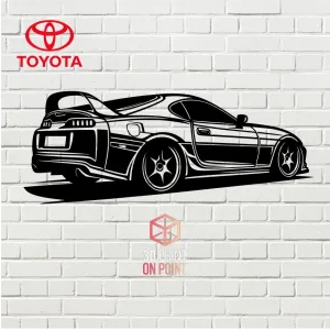 TOYOTA SUPRA MK4 - 2D WALL ART #2