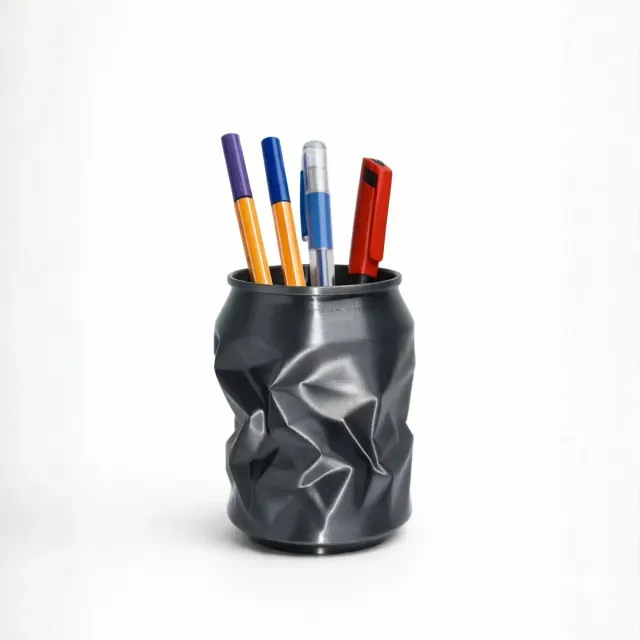 CRUSHED CAN – PEN HOLDER / MODERN STORAGE FOR PENS — Фото 4 из 7