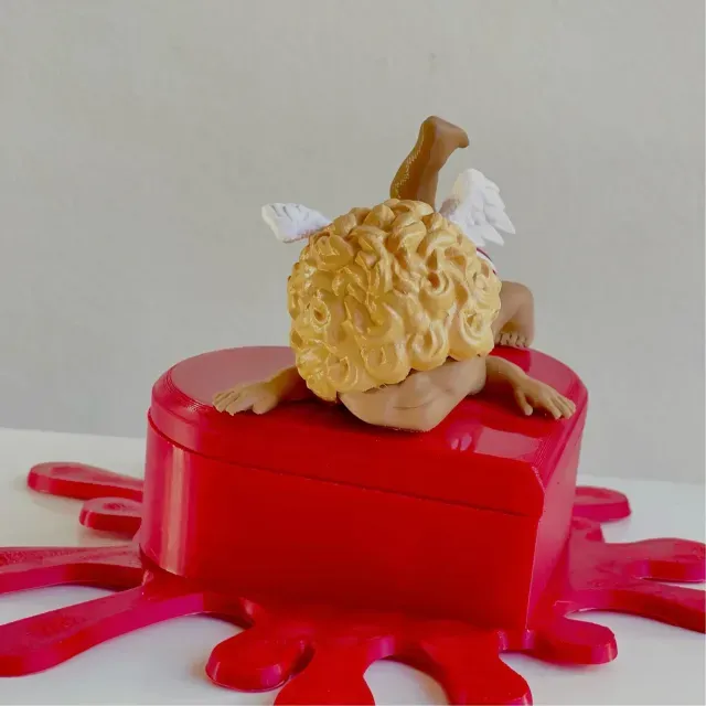 Cupid Falling For Love -Heart box container — Image 3 of 9