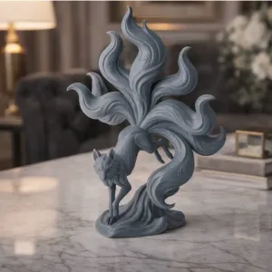 Kitsune Fox Sculpture - Fantasy Decor