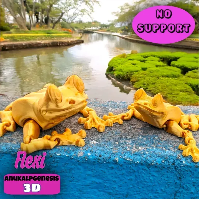 Cute Flexi Print-in-Place Frog — Фото 2 из 9