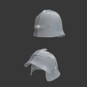 Opened Helmet & Basic Helmet – 3D Printable Models