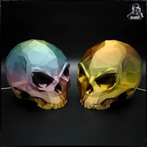 Low Poly Skull Lamp
