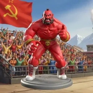 zangief - Street Figther By Scanner 3d Creality Raptor