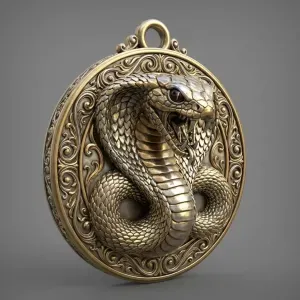 Snake Keychain AI Generated
