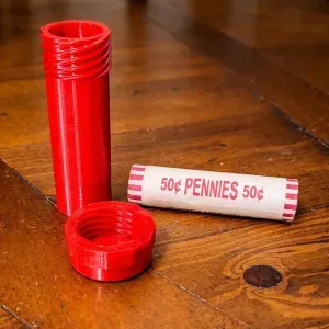 US Penny roll tube