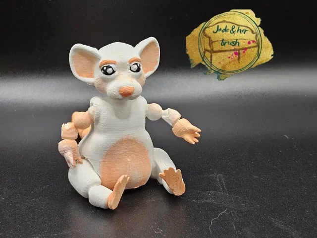 Mini flexi pets, Forest the Rat ball jointed toy — Фото 9 из 9