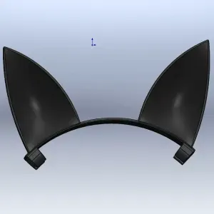 CatVibe Add-On — 3D Clip-On Cat Ears for Sony WH-CH720N