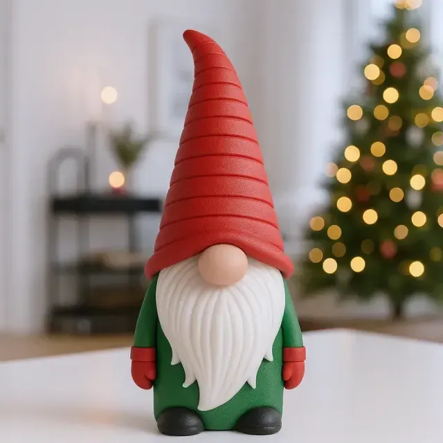Christmas Gnome Figurine | Scandinavian Holiday Decoration — Фото 2 из 5