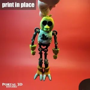 SKULL CHICA / PRINT-IN-PLACE WITHOUT SUPPORT