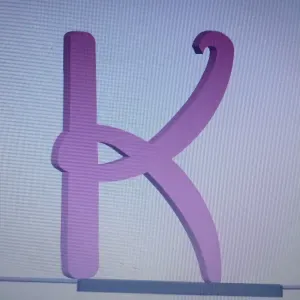 Disney-style Letter K for Event Phrases