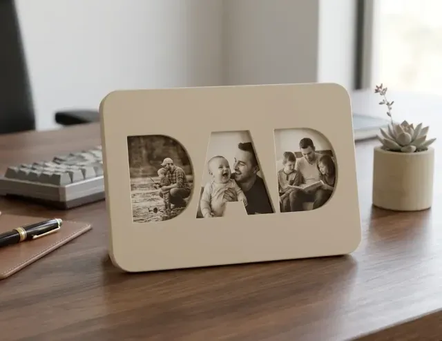 DAD Photo Frame, Father’s Day, Wall Decor, Picture Frame — Image 2 of 9