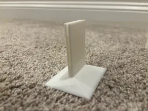 Holder for 0.0625in thick polycarbonate plastic